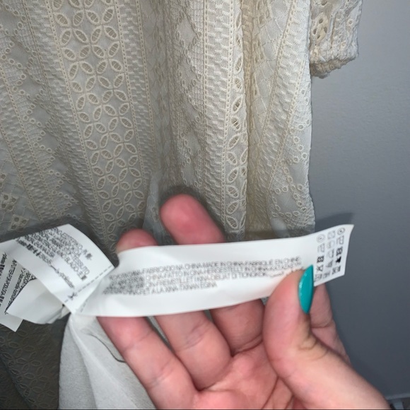 NWOT Zara Openwork Embroidered Eyelet Midi Dress - Picture 13 of 13